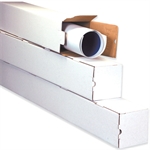 Picture for category <p><strong>Square tubes</strong> will not roll around which makes them easier to pack and ship than traditional <strong>round mailing tubes</strong>.<br />These <strong>one piece tubes</strong> ship flat to save space.<br />Tubes fold together fast without tape or glue.<br />Constructed from 200#/ECT-32-B oyster <strong>white corrugated</strong>.<br />Sold in bundle/bale quantities.</p>