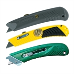 Picture for category <p>A complete line of <strong><a title="Utility Knife" href="http://www.usapackaging.net/p/12476/13-pt-steel-track-snap-utility-knife">utility knives </a></strong>and blades!<br />Choose from standard retractable <strong>knives</strong>, snap off blades, safety blades, <strong><a title="Steel box cutter" href="http://www.usapackaging.net/p/13371/economy-steel-box-cutter">box cutters </a></strong>and scrapers.<br />Each knife comes with a set of 1-5 blades, extra replacements blades are also available.</p>