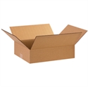 Picture of 15" x 12" x 4" Flat Corrugated Boxes