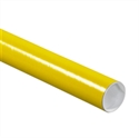 Picture of 2" x 6" Yellow Mailing Tubes with Caps