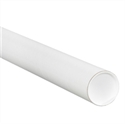 Picture of 2 1/2" x 12" White Mailing Tubes with Caps