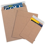 Picture for category <p>Strong chipboard mailers protect photos and documents during shipping.</p>
<ul>
<li>Manufactured from .028 kraft chipboard.</li>
<li>Light-weight to save on postage.</li>
<li>No additional stiffeners needed.</li>
<li>Peel and seal closure.</li>
<li>Pull tab tear strip for easy opening.</li>
<li>Sold in case quantities.</li>
</ul>