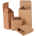Picture of 1 1/2" x 1 1/4" x 2" Kraft Reverse Tuck Folding Cartons