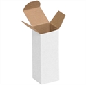Picture of 1 1/2" x 1 1/2" x 4" White Reverse Tuck Folding Cartons