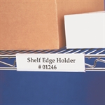 Picture for category <p>The solution for labeling wire shelving.</p>
<ul>
<li>Snaps on for a perfect fit.</li>
<li>Clear plastic designed to retrofit any 1 1/4" - 1 1/2" face.</li>
<li>White inserts included.</li>
</ul>