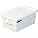 Picture of 28" x 18" x 11" White Brute® Totes with Lid