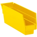 Picture of 11 5/8" x 2 3/4" x 4" Yellow Plastic Shelf Bins