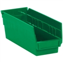 Picture of 11 5/8" x 4 1/8" x 4" Green Plastic Shelf Bin Boxes