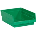 Picture of 11 5/8" x 8 3/8" x 4" Green Plastic Shelf Bin Boxes