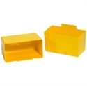 Picture of 3 1/4" x 1 3/4" x 3" Yellow Shelf Bin Cups