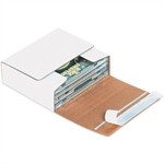Picture for category <p>These strong corrugated mailers were designed to ship CDs and feature a convenient self seal, peel and seal strip.</p>
<ul>
<li>One piece die-cut cartons fold together in seconds.</li>
<li>Seal mailers by peeling backing off of adhesive strip and pressing closed.</li>
<li>Mailers feature a pull tab for opening.</li>
<li>Designed to ship CDs in jewel cases.</li>
<li>Sold and shipped flat in bundle quantities.</li>
<li>Manufactured from 200#/ECT-32-E white corrugated.</li>
</ul>