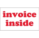 Picture of 3" x 5" - "Invoice Inside" Labels
