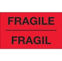 Picture of 3" x 5" - "Fragil" (Fluorescent Red) Bilingual Labels