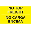 Picture of 3" x 5" - "No Carga Encima" (Fluorescent Yellow) Bilingual Labels