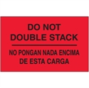 Picture of 3" x 5" - "No Pongan Nada Encima De Esta Carga" (Fluorescent Red) Bilingual Labels