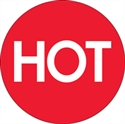 Picture of 2" Circle - "Hot" (High Gloss) Labels
