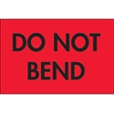 Picture of 2" x 3" - "Do Not Bend" (Fluorescent Red) Labels