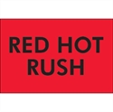 Picture of 2" x 3" - "Red Hot Rush" (Fluorescent Red) Labels