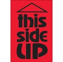 Picture of 2" x 3" - "This Side Up" (Fluorescent Red) Labels