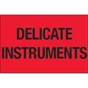 Picture of 2" x 3" - "Delicate Instruments" (Fluorescent Red) Labels