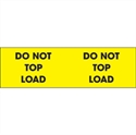 Picture of 3" x 10" - "Do Not Top Load" (Fluorescent Yellow) Labels