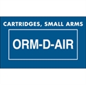 Picture of 1 3/8" x 2 1/4" - "Cartridges, Small Arms ORM-D-AIR" Labels