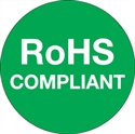Picture of 1" Circle - "RoHS Compliant" Green Labels
