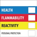 Picture of 2" x 2" - "Health Flammability Reactivity"