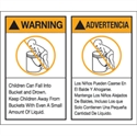 Picture of 5" x 6" - Warning Advertencia" Label Set