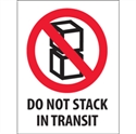 Picture of 3" x 4" - "Do Not Stack In Transit" Labels
