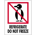 Picture of 3" x 4" - "Refrigerate - Do Not Freeze" Labels