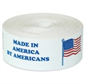 Picture of 2" x 8" - "Made in America by Americans" Labels