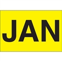 Picture of 2" x 3" - "JAN" (Fluorescent Yellow) Months of the Year Labels