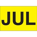 Picture of 2" x 3" - "JUL" (Fluorescent Yellow) Months of the Year Labels