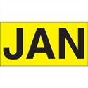 Picture of 3" x 6" - "JAN" (Fluorescent Yellow) Months of the Year Labels