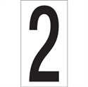 Picture of 3 1/2" "2" Vinyl Warehouse Number Labels