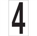 Picture of 3 1/2" "4" Vinyl Warehouse Number Labels