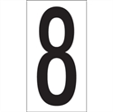 Picture of 3 1/2" "8" Vinyl Warehouse Number Labels
