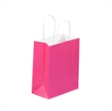 Picture of 8" x 4 1/2" x 10 1/4" Cerise Tinted Shopping Bags