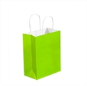 Picture of 8" x 4 1/2" x 10 1/4" Citrus Green Tinted Shopping Bags