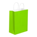 Picture of 10" x 5" x 13" Citrus Green Tinted Shopping Bags