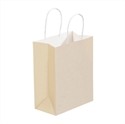 Picture of 8" x 4 1/2" x 10 1/4" French Vanilla Tinted Shopping Bags