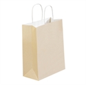 Picture of 10" x 5" x 13" French Vanilla Tinted Shopping Bags