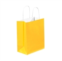 Picture of 8" x 4 1/2" x 10 1/4" Buttercup Tinted Shopping Bags