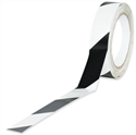 Picture of 1" x 36 yds. Black/White Striped Vinyl Safety Tape