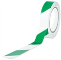 Picture of 1" x 36 yds. Green/White Striped Vinyl Safety Tape