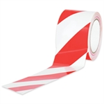 Picture of 3" x 36 yds. Red/White (3 Pack) Striped Vinyl Safety Tape