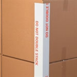 Picture for category <p>Pre-printed edge protectors inform warehouse workers and freight carriers of handling instructions for shipments.</p>
<ul>
<li>Strong fibreboard construction stabilizes loads.</li>
<li>Bright bold red printing.</li>
<li>Use with stretch film or strapping to keep loads from shifting.</li>
<li>Available in skid quantities.</li>
</ul>