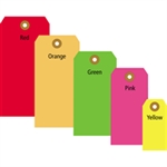 Picture for category <p>Bright fluorescent tags demand attention!</p>
<ul>
<li>Tags feature a 3/16", reinforced, tear resistant eyelet.</li>
<li>Tags may be attached with string or wire.</li>
<li>Pre-cut, 12", unpolished cotton tag string available stock number G2501.</li>
<li>Pre-cut, 12", 26 gauge tag wire available stock number G2500.</li>
<li>Available in case quantities.</li>
</ul>
