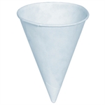 Picture for category <p>Cone Paper Cups are ideal for water coolers in the workplace.</p>
<ul style="list-style-type: square;">
<li>Economical - small size conserves water usage.</li>
<li>Constructed from linerless paper.</li>
<li>4 oz. cups feature a rolled rim to hold shape.</li>
<li>Disposable.</li>
</ul>